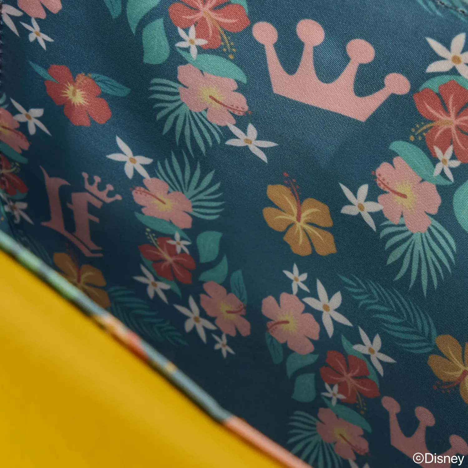 Loungefly Tropical Lemon Floral Crossbody Bag - Image 5