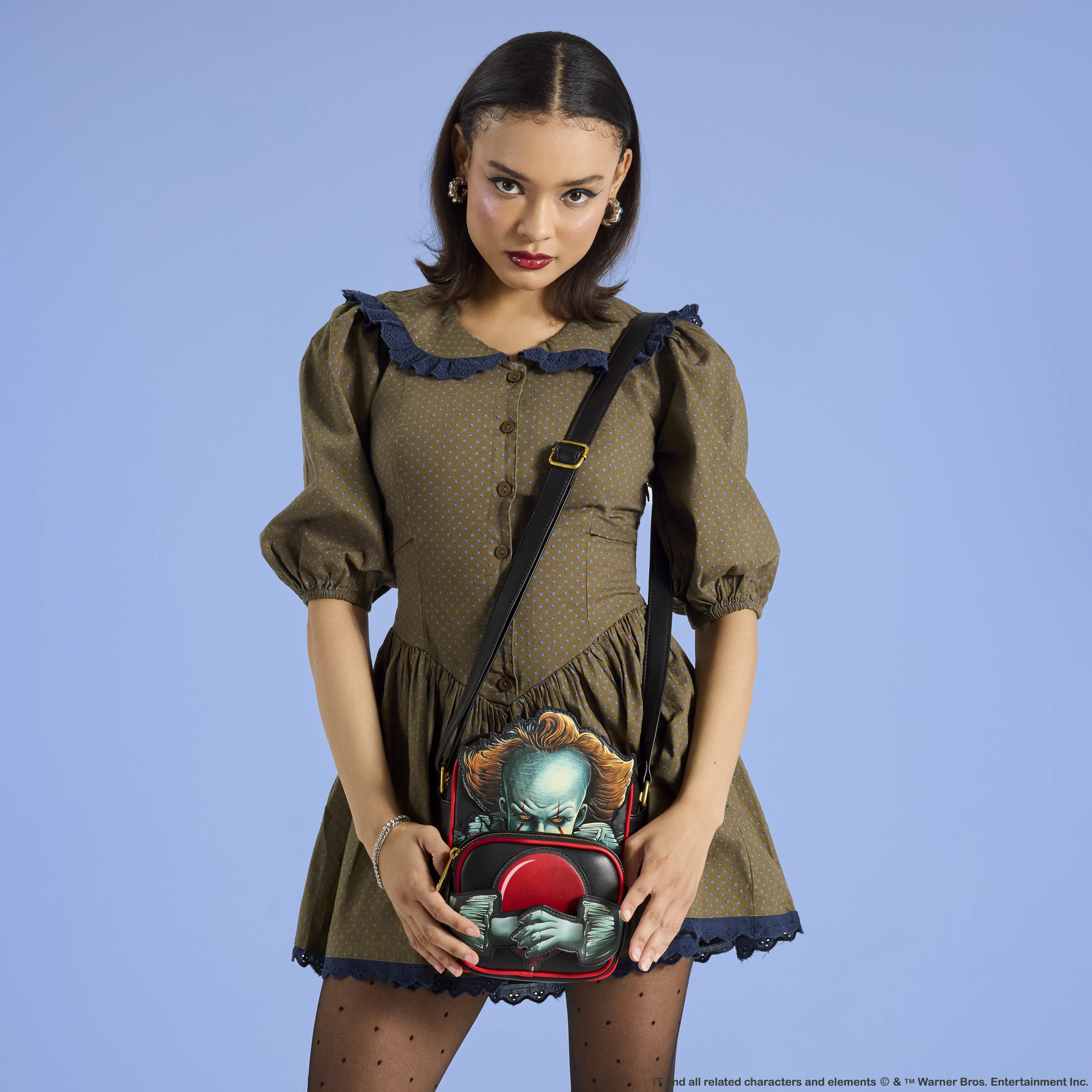 IT Pennywise Crossbuddies Cosplay Crossbody Bag with Coin Bag - Image 2